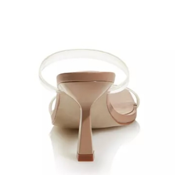 Aqua Kyle High Heel Slide Sandals Nude -6.5 - Picture 4 of 8